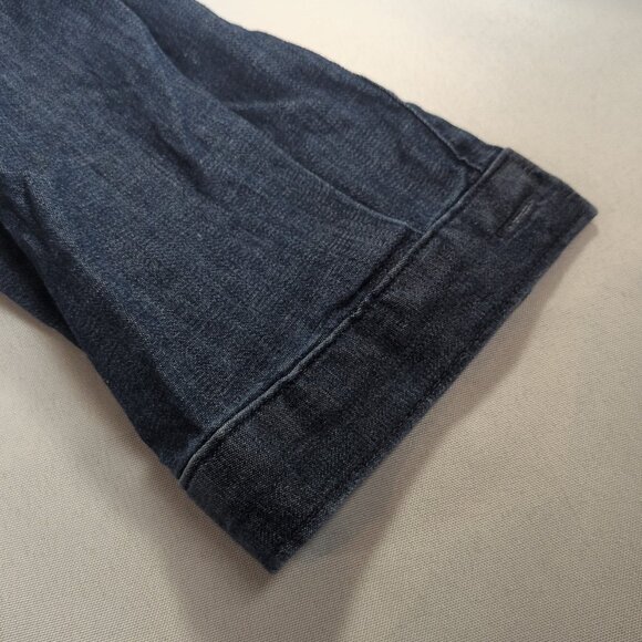 Woolrich Denim Long Sleeve Button Up Blue Women M Medium 2449 Collar Jean Shirt - Picture 5 of 15